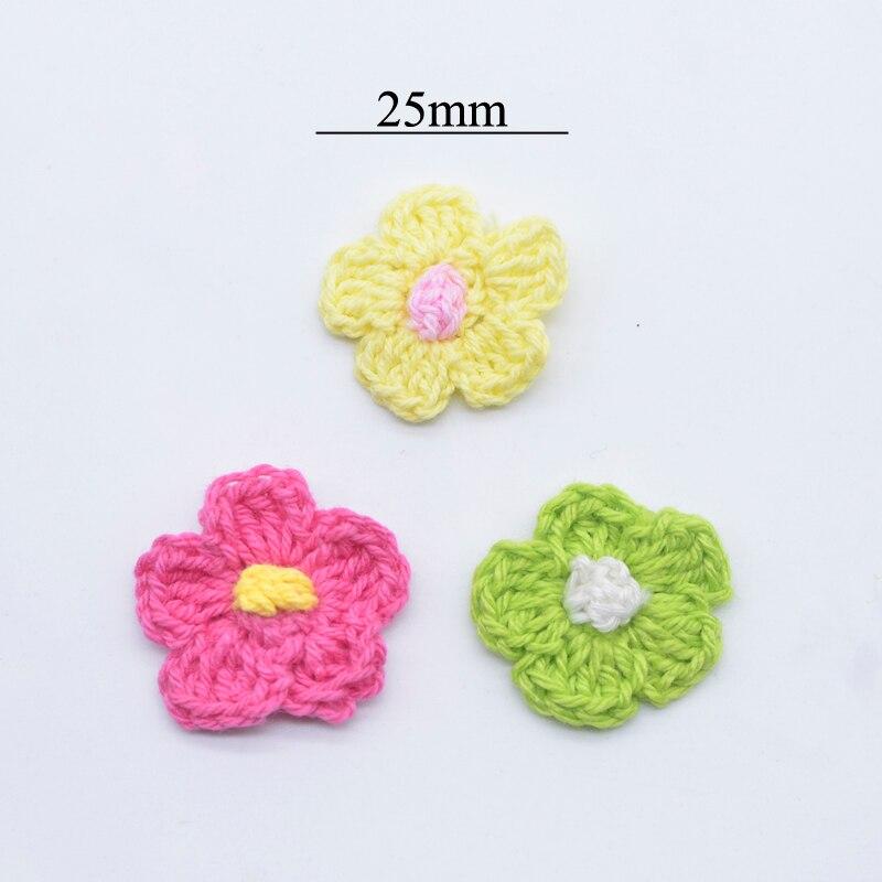 40 шт. 25 мм шерстяная цветочная аппликация для одежды «сделай сам», шляпа, обувь, принадлежности для рукоделия, принадлежности для шитья, нашивки, головные уборы, заколки для волос, аксессуары для декора