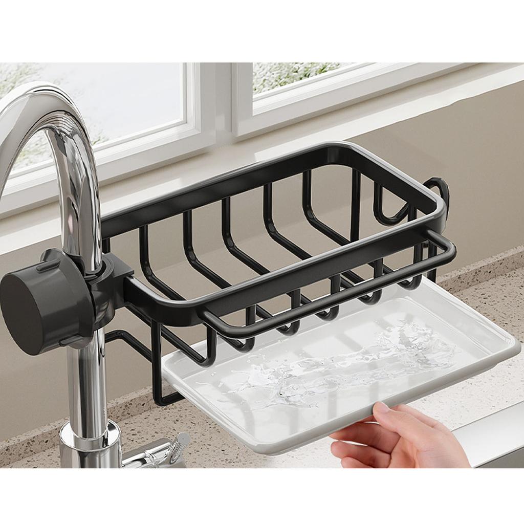 Органайзер для кухонного крана, многофункциональный, нержавеющий, губчатый, для мытья посуды, щетка для посуды, держатель для раковины с