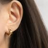 EManco Нержавеющая сталь Непрокалываемые ушные клипсы для мужчин и женщин, Украшения с крестообразным дизайном