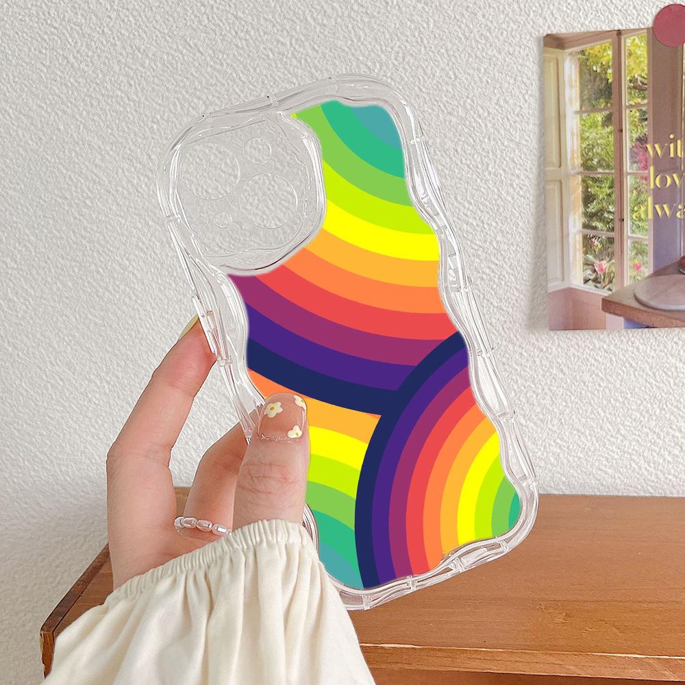 Ae93 Радужный художественный дизайн защитные чехлы для телефонов Samsung S23 S24 Ultra A55 A14 A25 A13 Infinix Hot 40 Pro Tecno Spark 20C Wave TPU задняя крышка