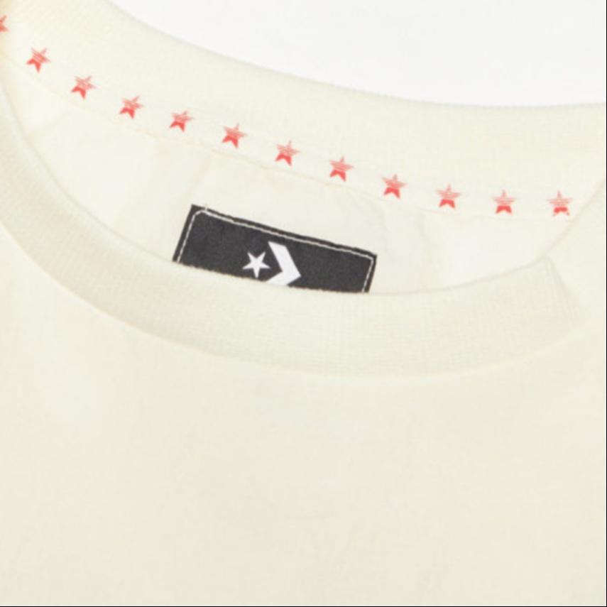 (WMNS) Converse Series Contrast Color Stitching Round Neck Pullover White Women's 10020992-281