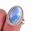 Natural Owyhee Opal Gemstone 925 Solid Sterling Silver Jewelry Ring Size 8 L7K20