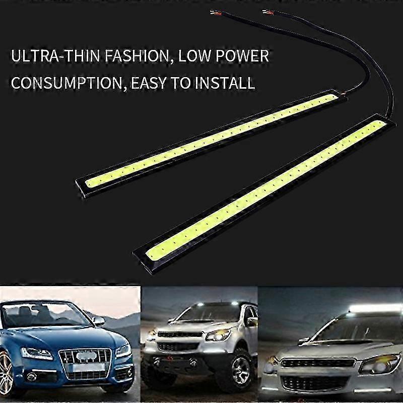 2X 17CM Led car light Bar Vehicle Headcar light Decoration Lamp Motorcycle Tail Strip 12V DRL Auto Daytime Running car light White Color