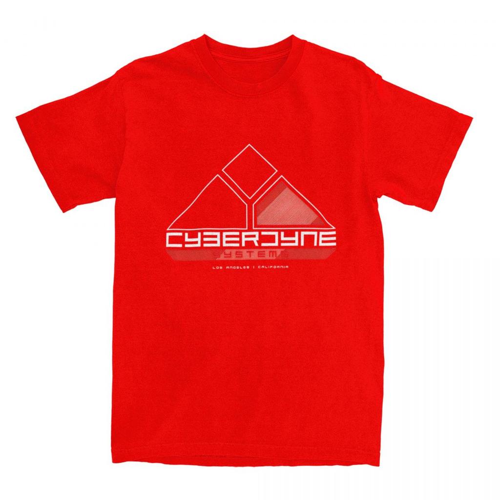 Couple T-Shirt Cyberdyne Systems Red Logo T-Shirts Hip Hop Computer Summer Tee Shirt Y2K Basic Custom DIY Cotton Clothing Gift