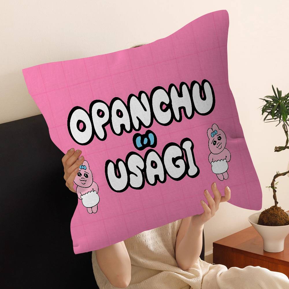 O-Opanchu Cute Usagi Stitch Lucky Dragon Pillow Cover Sofa Cushion Cover Home Room Decoration Children Gift