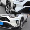 1 Pair Car Front Foglight Eyebrow Eyelids Cover Trim Fog Light Lamp Protector Cover Car Styling Chrome For Toyota RAV4 2020 2025