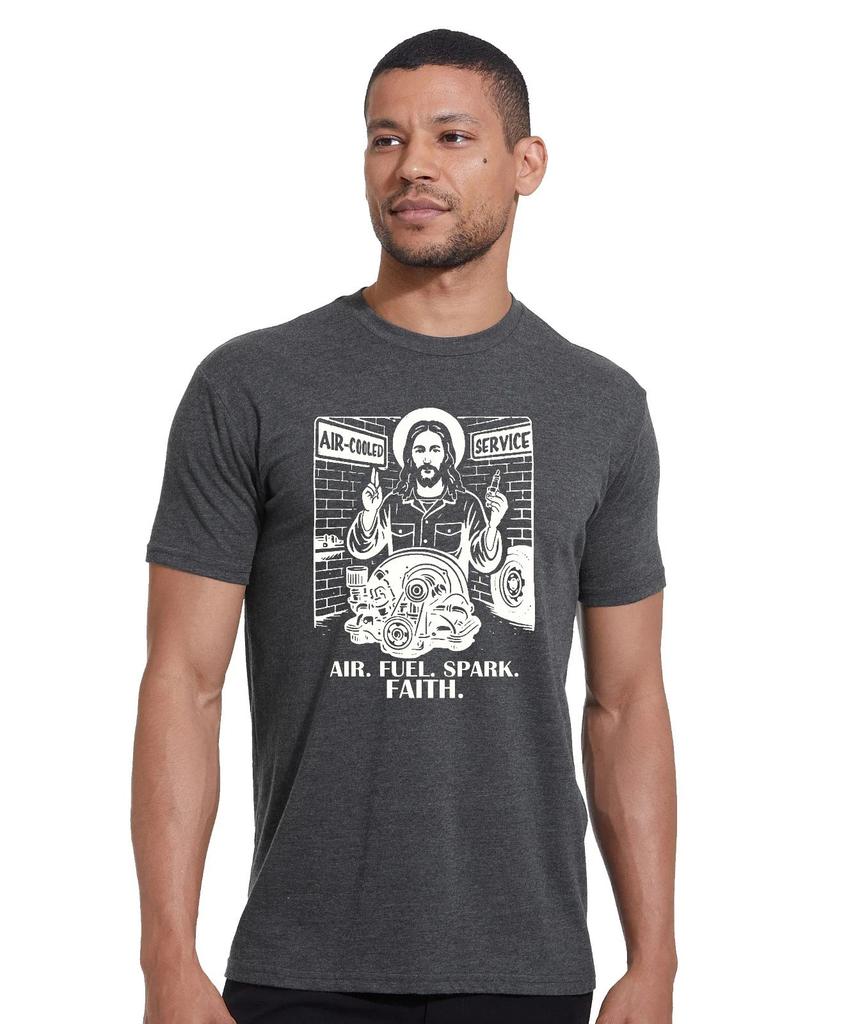 AIR-FUEL-SPARK-FAITH JESUS AIRCOOLED vw TEE