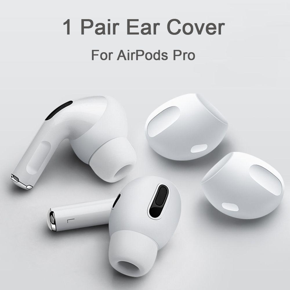 2pcs/1pair Anti Slip Replacement Protective Earbuds Eartips Case Cover Silicone
