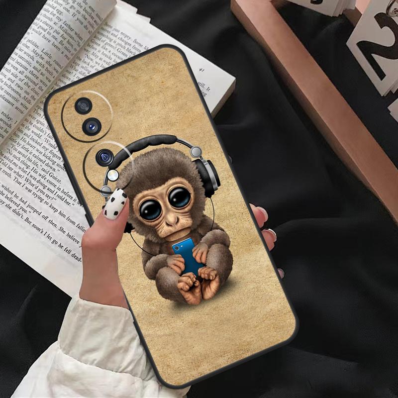 Обезьяна Горилла Обезьяна Ребенок Для Honor Magic 7 Lite 6 8 Pro Чехол Для Honor 200 400 50 70 90 X8c X8b X9a X9b X9c X9d Win RT