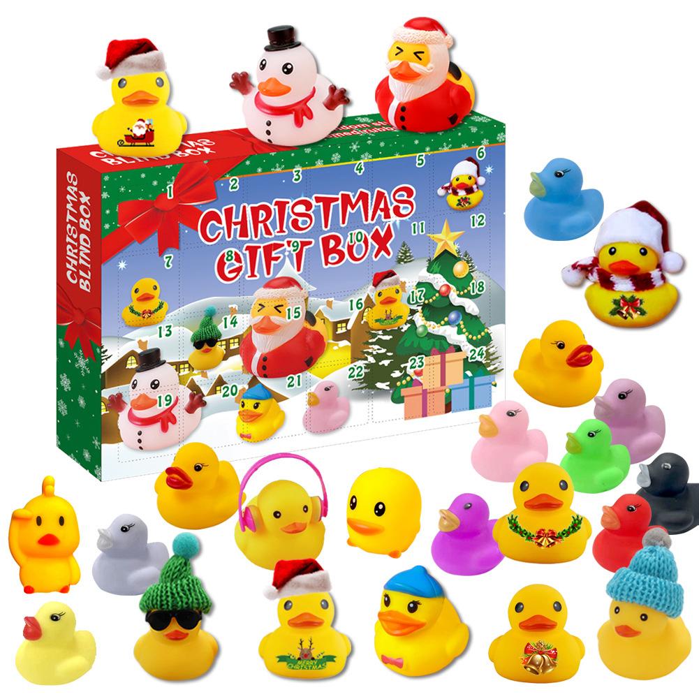 Christmas Rubber Ducks Advent Calendar For Kids Christmas Countdown Calendar Toy Christmas Ducks Blind Box Gifts For Boys Girls