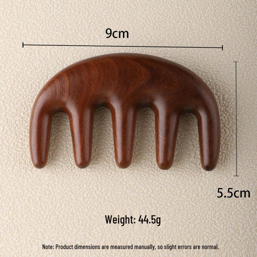 Массажная расческа из сандалового дерева: Портативный деревянный гребень для головы и меридианов сувенир