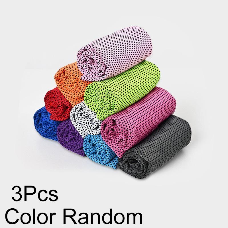 3Pcs/Pack Microfiber Camping Sports Hiking Fitness Cycling 30x90cm Polyester Cooling Towel