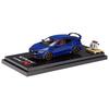HobbyJAPAN 1/64 Scale Honda Civic Type R (FK8) 2017 with Engine Display Model, Brilliant Sporty Blue Metallic