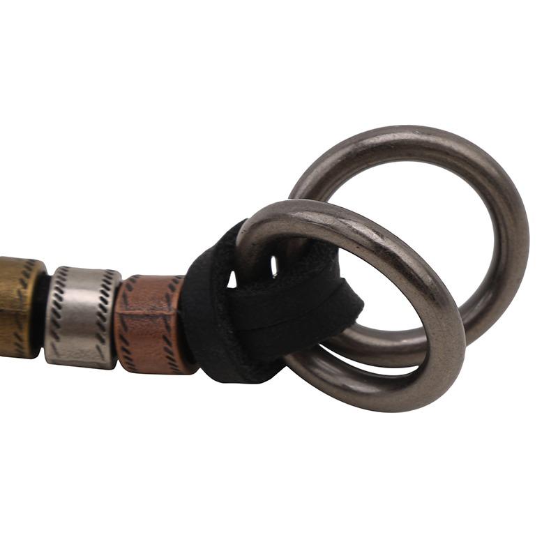 Мужской кожаный шнур зеленого античного цвета, кулон, ювелирное изделие, круг из воловьей кожи, ожерелье