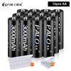 PALO AA and AAA Rechargeable Batteries 3000mAh NI-MH AA Battery LR6 1100mAh AAA LR3+LCD USB USB Charger for 1.2V AA AAA Battery