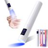 Handheld UV Led Nail Lamp Mini Nail Lamp with Two Timer Settings Quick Drying Manicure Lamp for Curing All Nails Gel Polishing