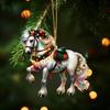 Рождественское украшение в виде лошади 2D плоское акриловое украшение на рождественскую елку подарки с лошадьми для женщин любителей лошадей фермеров друзей