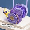 Small Fan Cartoon Duck Rabbit Bear Element Camera Design Hanger Fan Multi-Speed Wind Adjustment Low-Noise Motor Cooling