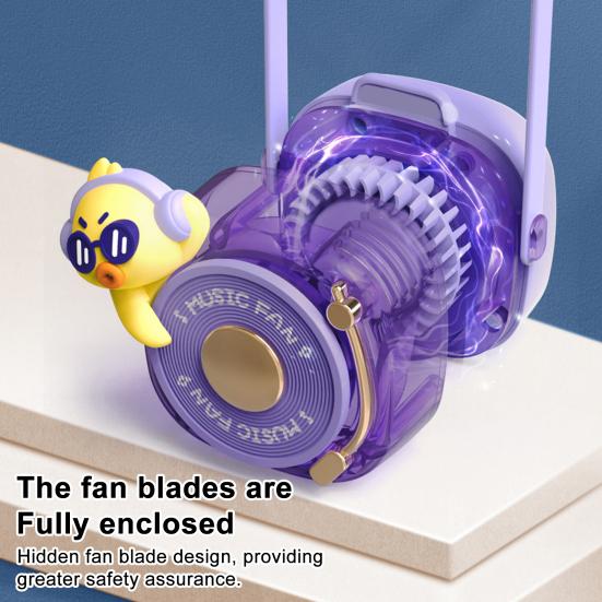 Small Fan Cartoon Duck Rabbit Bear Element Camera Design Hanger Fan Multi-Speed Wind Adjustment Low-Noise Motor Cooling