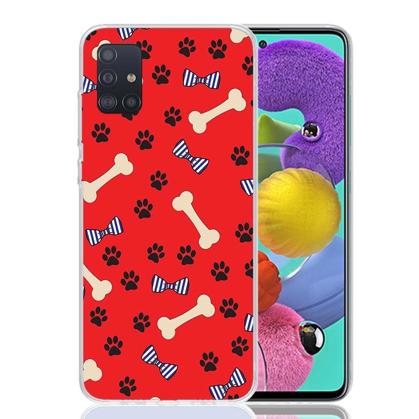 Мультяшные милые собачьи лапки для Samsung Galaxy A52S A42 A32 A22 A12 A02S A51 A50S Чехол для телефона A41 A31 A21S A30S A20S A20E A70 A71 A40 A
