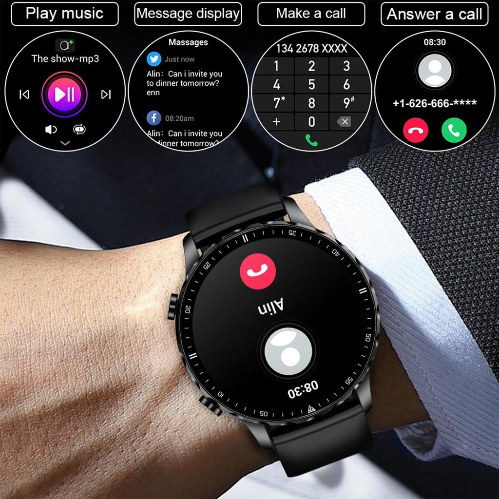 LIGE Новые умные часы мужские Bluetooth звонки обнаружение сердечного ритма спортивные водонепроницаемые умные часы