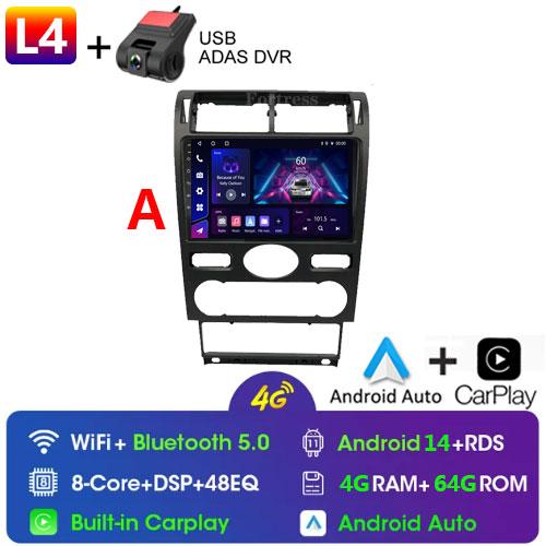 2din Android14 автомобильное радио мультимедиа Carplay авто GPS навигация для Ford Mondeo Mondeo 3 2000 2001 2002 2003 2004 2005 2006-2007