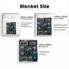 Whale Collection 2D Flat Pattern Flannel Blanket, High quality All Seasons, Home Decor, Warmth and Comfort, Perfect for Christmas Gifts.