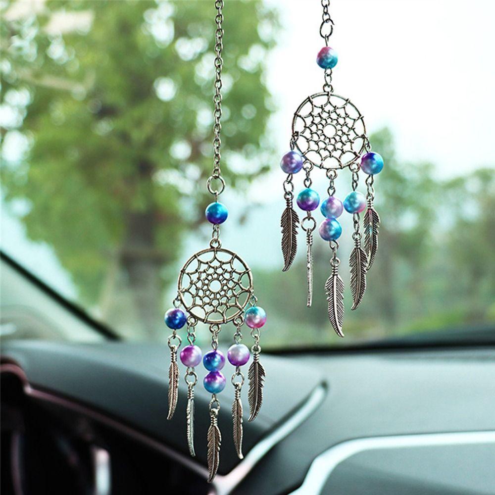 Rearview Mirror Hanging Ornaments Beads Car Decoration Cute Car Interior Pendant