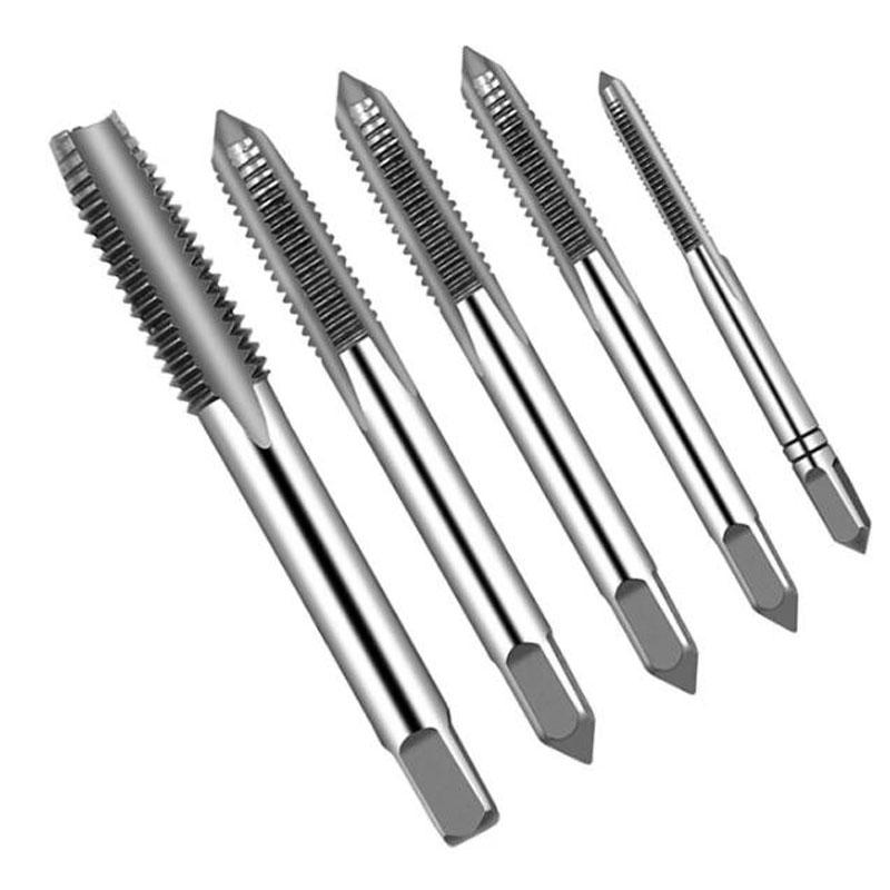 5 шт. HSS M3 M4 M5 M6 M8 машина спиральная точка прямая рифленая винтовая резьба метрическая пробка ручная дрель