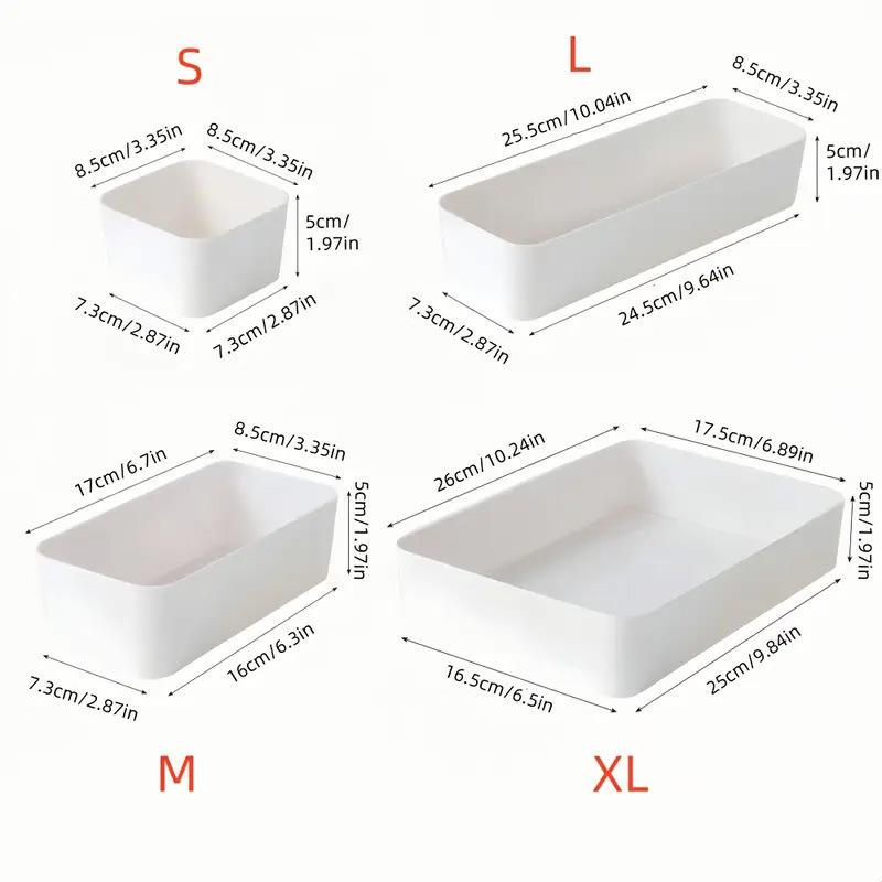 Drawer Organizer Set 7PCS with Dividers for Versatile Vanity Use and Desktop Storage Solution