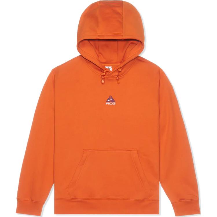 Nike ACG Therma-FIT однотонный теплый свитер с капюшоном унисекс топы Campfire-Orange Summit-White DH3087-893