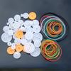 1 Set Different Type Mini Micro Pulley Rubber Transmission Belting Rack Reduction Plastic Pulley for Technology Model Making