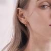 Серьги-кольца ELLE Jewelry 14K Heartful (Золотая булавка) ELGPEE477