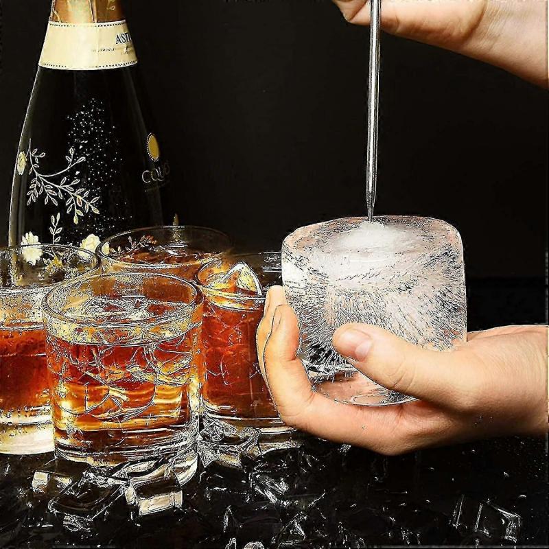 Stainless Steel Ice Pick With Safety Wooden Handle For Kitchen, Bar (Ruipei)