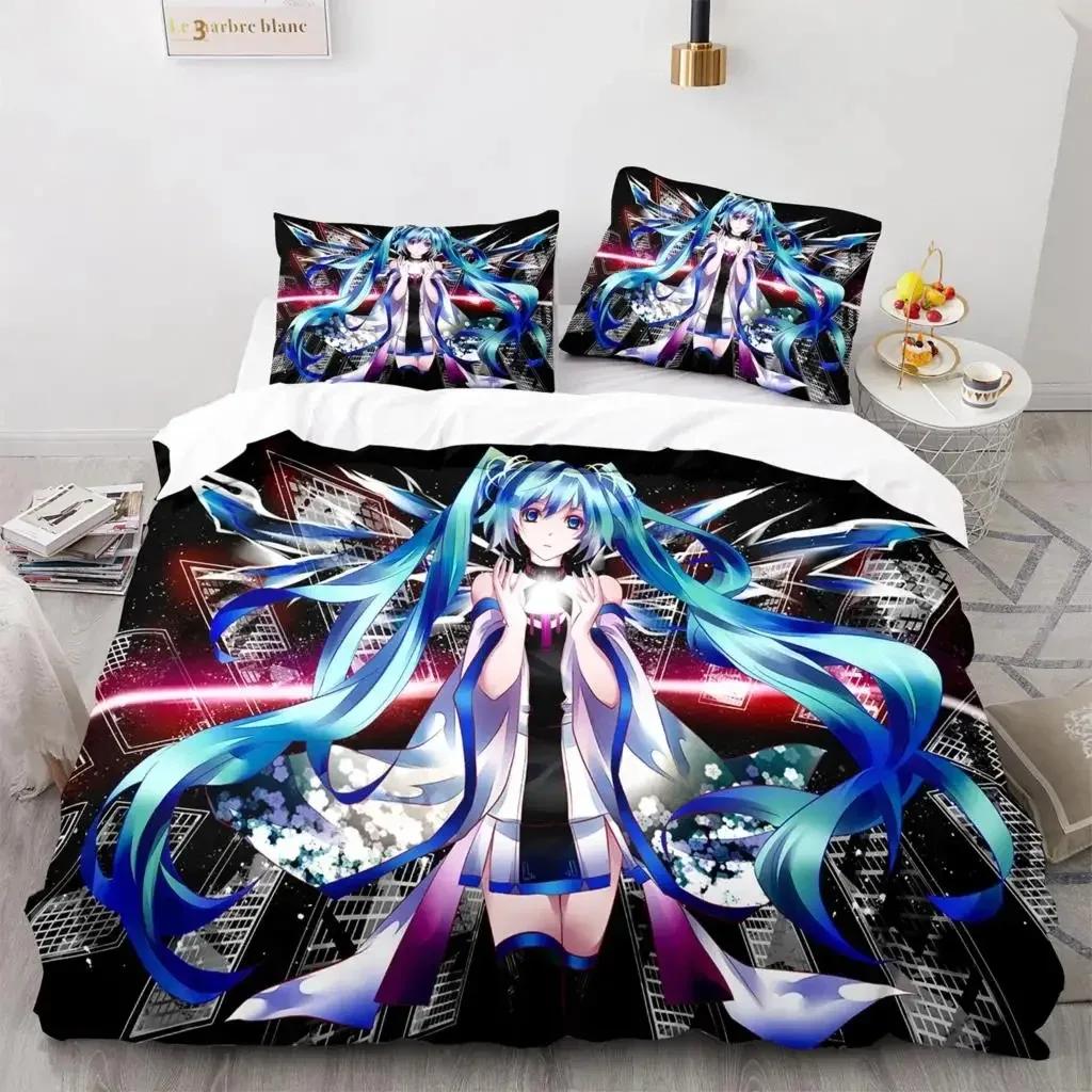 3D Anime Beautiful Girl In The Future Bedding Set Single Twin Full Queen King Size Bed Set Aldult Kid Bedroom Duvet Cover Sets