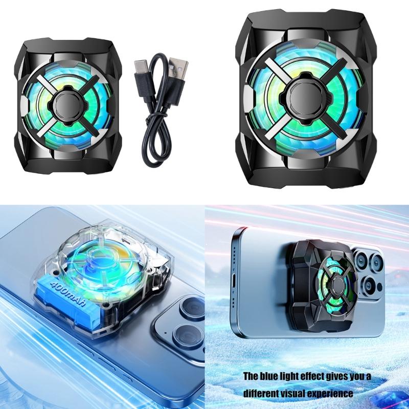 Cooling Fan Low Noise Heatsink for 15 14 13 Lightweight Magnetic Cooling Fan with Light 3 Speed Adjustable