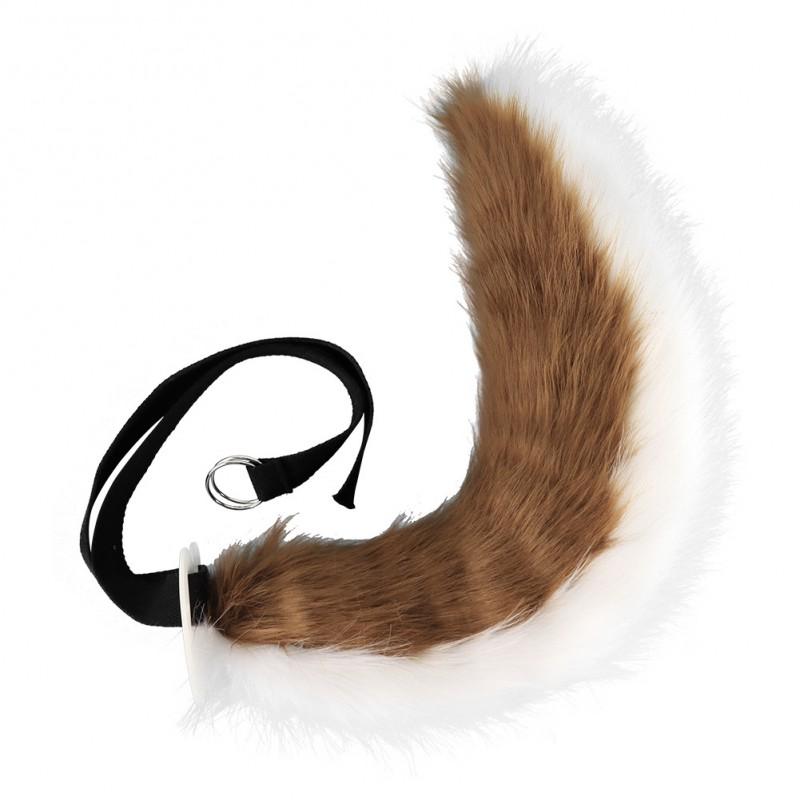 Furry Fox Ear Headband Plush Tail Set Cosplay Costume Anime Convention Outfit Game Theme Accessory