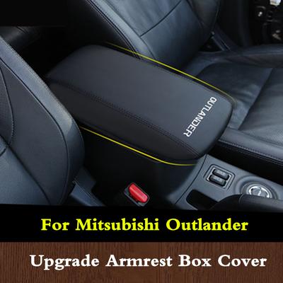 Для Mitsubishi Outlander 2013-кожаный автомобильный подлокотник, подлокотники для центральной консоли, коробка для хранения, защитная подушка