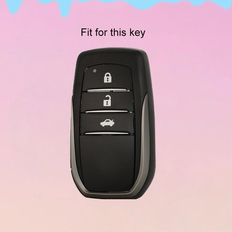 Чехол для ключа из ТПУ Держатель для ключа Чехол для ключа Для Toyota Hilux Fortuner Land Cruiser Prado Camry Coralla Crown RAV4 Highland LC TLK Yaris