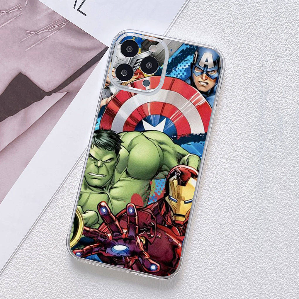 For Motorola Moto Edge 40 30 Neo G54 G24 G84 iPhone 15 14 Xiaomi Redmi Note 13 12 11 Pro Samsung Galaxy A54 Hulk Marvel Avengers Spider Iron Man Case