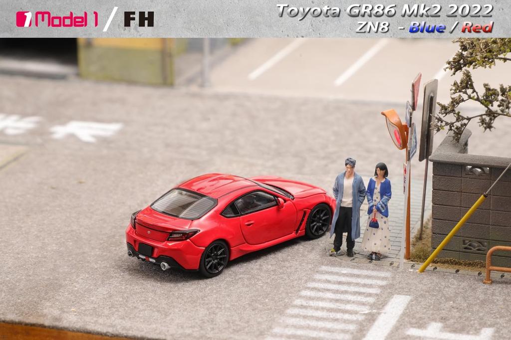 Focal Horizon FH x Model One Toyota GR86 MK2 2022 ZN8 Standard Red Завершенный продукт 1/64 -