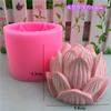 Lotus Shape Silicone Mold Soap Handmade Soap Gypsum Decorative Ornaments Easy To Clean Candle Cake Mold