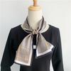 [Mulberry Silk] Double-Layer Double-Sided Silk Streamer Scarf, Long Silk Scarf, Women'S Light Luxury Light Luxury Style