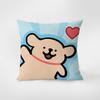 Korean Line Puppy Pillow, Fresh Sofa Pillow, Modern Chair Back Line Pillow Cover, Living Room Cushion Cover