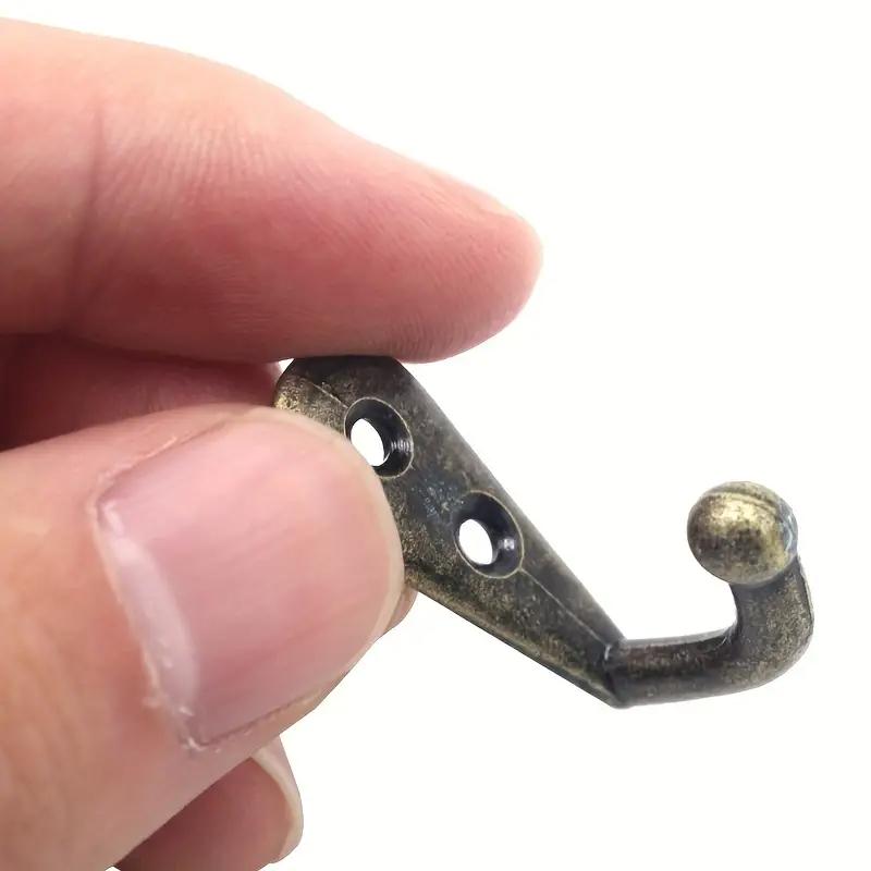 10PCS Wall Mounted Hook Metal Coat Bag Towel Hat Hanger Single Hook for Kitchen Office Bathroom Home Storage