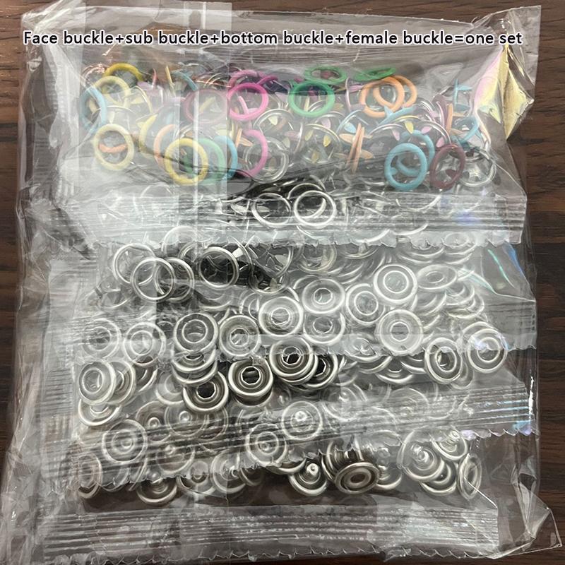 Инструмент плоскогубцы + 50/100 набор металлических швейных пуговиц полые сплошные пятилапчатые пряжки металлические кнопки для установки одежды Diy Craft