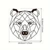 Creative Line Bear Iron Crafts Стильный декор для интерьера и улицы, идеально подходит для гостиной, прихожей и украшения стен на улице