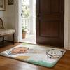 Floor Mat Soft Flannel Rug Non Slip Absorbent Mat for Bathroom Bedroom Home Decor Kwai Anime Yier B Bubu