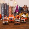 Halloween Wooden Crafts Decoration Pumpkin Skeleton Wooden Sign American Creative Ghost Decoration Desktop Decoration Prop