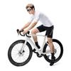 Short-sleeved cycling jersey, size S, white